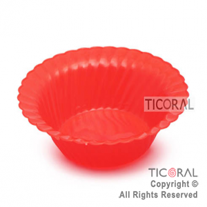 BOWL HS4884 CLASSIC PLAST ROJO x 6